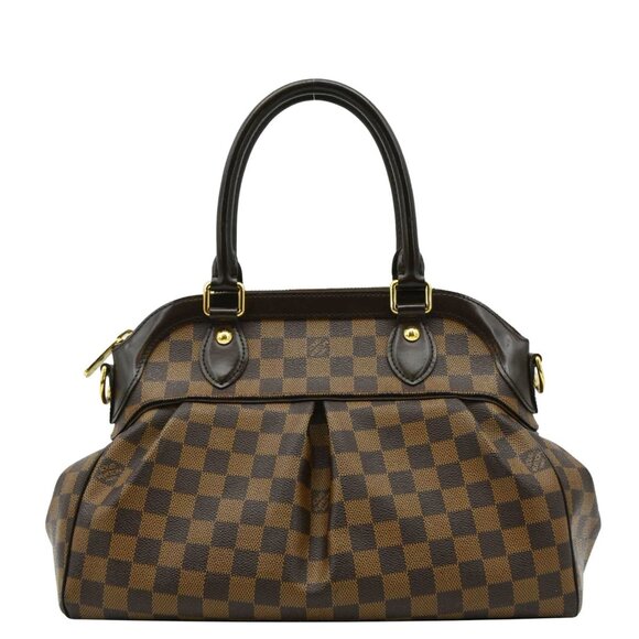 LOUIS VUITTON  Trevi PM Damier Ebene Satchel Shoulder Bag Brown - Picture 4 of 13
